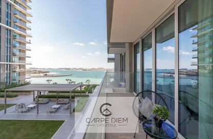 Balcony image for: Apartment - 2 Bedrooms - 2 Bathrooms for rent in Beach Isle - EMAAR Beachfront - Dubai Harbour - Dubai, Image 1