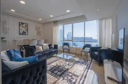 Apartment - 1 Bedroom - 2 Bathrooms for rent in Beach Tower 1 - Al Khan Lagoon - Al Khan - Sharjah