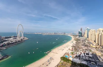 Apartment - 4 Bedrooms - 5 Bathrooms for rent in Al Bateen Residences - Jumeirah Beach Residence - Dubai