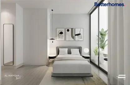 Room / Bedroom image for: Apartment - 1 Bedroom - 2 Bathrooms for sale in Al Mamsha - Muwaileh - Sharjah, Image 1