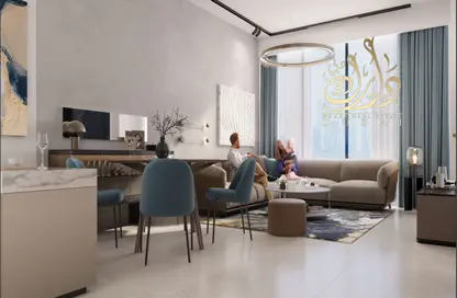 Living / Dining Room image for: Apartment - 2 Bedrooms - 4 Bathrooms for sale in Millennium Talia Residences - Al Furjan - Dubai, Image 1
