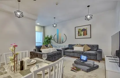 Living / Dining Room image for: Apartment - 3 Bedrooms - 3 Bathrooms for sale in Marina Pinnacle - Dubai Marina - Dubai, Image 1
