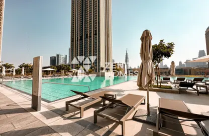 Pool image for: Apartment - 3 Bedrooms - 4 Bathrooms for rent in Downtown Views II Tower 3 - Downtown Views II - Downtown Dubai - Dubai, Image 1