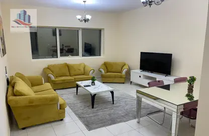 Living Room image for: Apartment - 1 Bedroom - 2 Bathrooms for rent in Al Taawun Street - Al Taawun - Sharjah, Image 1