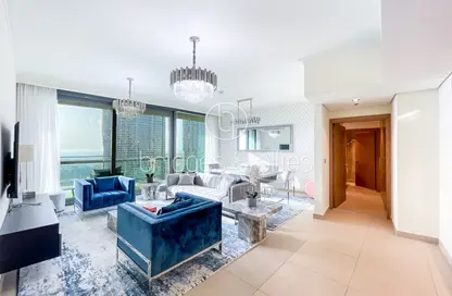 Living Room image for: Apartment - 2 Bedrooms - 3 Bathrooms for rent in Burj Vista 1 - Burj Vista - Downtown Dubai - Dubai, Image 1