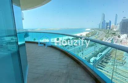 Duplex - 3 Bedrooms - 5 Bathrooms for rent in Bel Ghailam Tower - Corniche Road - Abu Dhabi