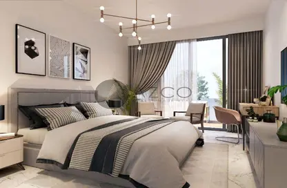 Room / Bedroom image for: Apartment - 1 Bedroom - 2 Bathrooms for sale in Alexis Tower - Downtown Jebel Ali - Dubai, Image 1