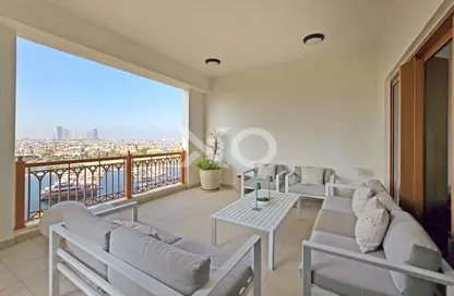 Apartment - 2 Bedrooms - 3 Bathrooms for rent in Marina Residences 6 - Marina Residences - Palm Jumeirah - Dubai