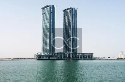 Water View image for: Apartment - 1 Bedroom - 2 Bathrooms for rent in Julphar Residential Tower - Julphar Towers - Al Nakheel - Ras Al Khaimah, Image 1