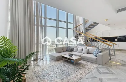 دوبلكس - غرفة نوم - 2 حمامات للبيع في برج ذا باد - الخليج التجاري - دبي