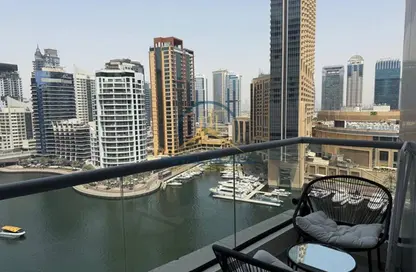 شقة - غرفة نوم - 2 حمامات للايجار في البرج الاوسط - باي سنترال - دبي مارينا - دبي