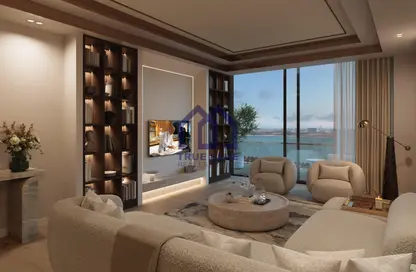 Living Room image for: Apartment - 3 Bedrooms - 3 Bathrooms for sale in Nobu Residence - Al Marjan Island - Ras Al Khaimah, Image 1