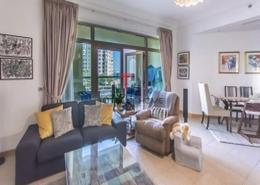 Living / Dining Room image for: Apartment - 2 bedrooms - 3 bathrooms for rent in Jash Hamad - Shoreline Apartments - Palm Jumeirah - Dubai, Image 1