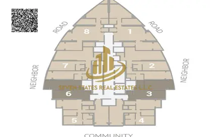 شقة - غرفة نوم - 1 حمام للبيع في C1 برج - أبراج لؤلؤة عجمان - عجمان وسط المدينة - عجمان
