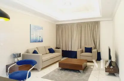 Living Room image for: Apartment - 1 Bedroom - 1 Bathroom for sale in Al Ghaf 1 - Arjan - Dubai, Image 1