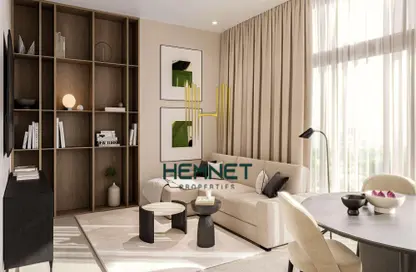 Living / Dining Room image for: Apartment - 3 Bedrooms - 4 Bathrooms for sale in V1ter Residence - Jumeirah Village Circle - Dubai, Image 1