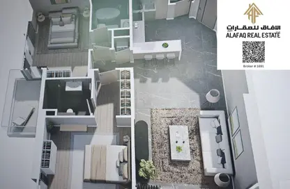 Apartment - 1 Bedroom - 2 Bathrooms for sale in Ajman Creek Towers - Al Rashidiya 1 - Al Rashidiya - Ajman