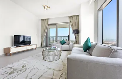 Living Room image for: Apartment - 2 Bedrooms - 2 Bathrooms for sale in Downtown Views II Tower 3 - Downtown Views II - Downtown Dubai - Dubai, Image 1