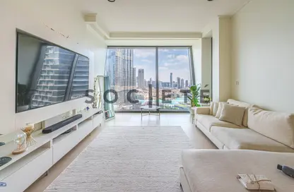 Living Room image for: Apartment - 1 Bedroom - 1 Bathroom for rent in Burj Vista 1 - Burj Vista - Downtown Dubai - Dubai, Image 1