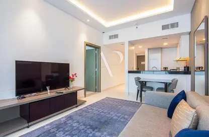 Living / Dining Room image for: Apartment - 1 Bedroom - 1 Bathroom for rent in PRIVE BY DAMAC (A) - DAMAC Maison Privé - Business Bay - Dubai, Image 1
