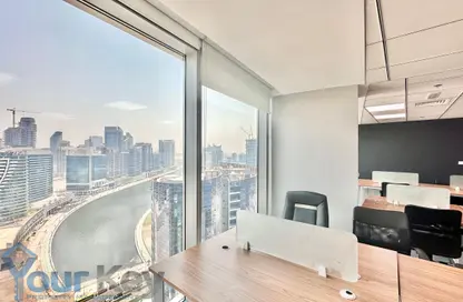 Office Space - Studio - 1 Bathroom for rent in The Binary Tower - Business Bay - Dubai