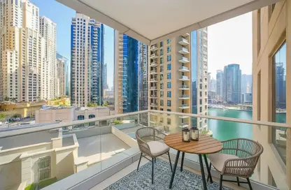 شقة - 2 غرف نوم - 3 حمامات للايجار في برج شيمارا - مارينا بروموناد - دبي مارينا - دبي