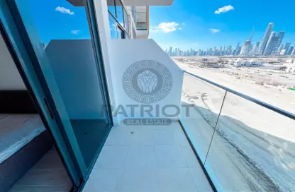 Balcony image for: Apartment - 1 Bathroom for rent in Azizi Riviera 20 - Meydan One - Meydan - Dubai, Image 1