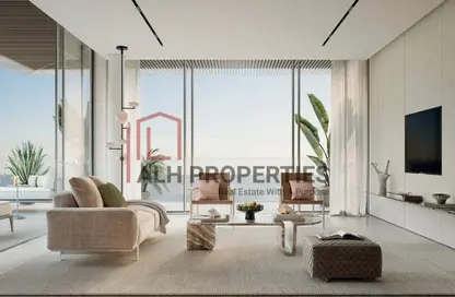 Living Room image for: Apartment - 2 Bedrooms - 2 Bathrooms for sale in Bay Residences - Dubai Islands - Deira - Dubai, Image 1