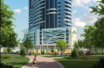 Apartment - 1 Bedroom - 2 Bathrooms for sale in Blue Waves Tower - Dubai Residence Complex - Dubai