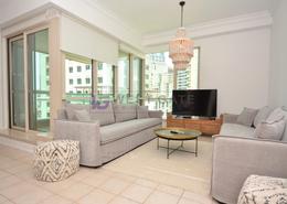 Living Room image for: Apartment - 2 bedrooms - 2 bathrooms for rent in Al Yass Tower - Emaar 6 Towers - Dubai Marina - Dubai, Image 1