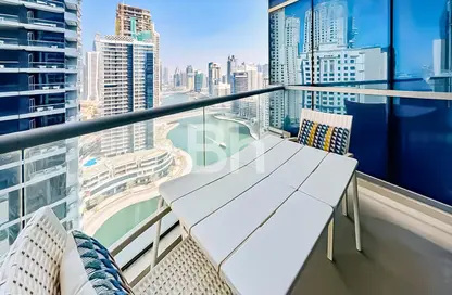 شقة - غرفة نوم - 2 حمامات للبيع في باي سنترال شرق - باي سنترال - دبي مارينا - دبي