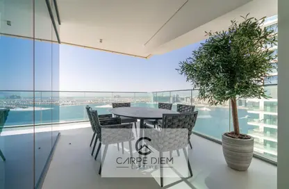 Terrace image for: Apartment - 3 Bedrooms - 4 Bathrooms for rent in Beach Vista - EMAAR Beachfront - Dubai Harbour - Dubai, Image 1