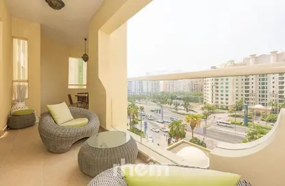 Apartment - 2 Bedrooms - 3 Bathrooms for rent in Al Das - Shoreline Apartments - Palm Jumeirah - Dubai