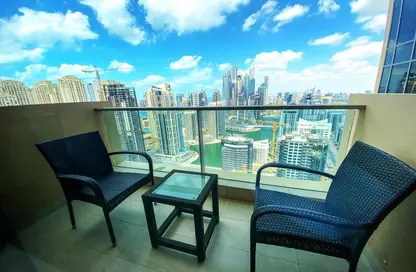 Balcony image for: Apartment - 1 Bathroom for rent in The Address Dubai Marina - Dubai Marina - Dubai, Image 1