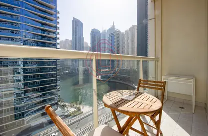 Apartment - Studio - 1 Bathroom for rent in Marina View - Dubai Marina - Dubai