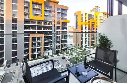 Apartment - Studio - 1 Bathroom for rent in Azizi Riviera 25 - AZIZI Riviera - Meydan One - Meydan - Dubai