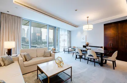 Living / Dining Room image for: Apartment - 2 Bedrooms - 3 Bathrooms for sale in The Address Sky View Sky Collection Tower 2 - The Address Sky View Towers - Downtown Dubai - Dubai, Image 1