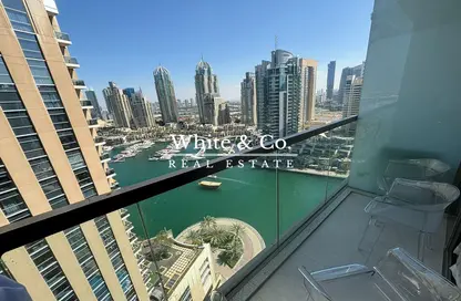 Balcony image for: Apartment - 1 Bedroom - 2 Bathrooms for rent in No.9 - Dubai Marina - Dubai, Image 1