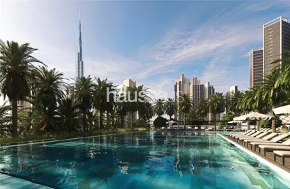 صورة لـ حوض سباحة شقة - غرفة نوم - 1 حمام للبيع في ذا إيدج - الخليج التجاري - دبي ، صورة رقم 1