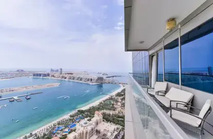 شقة - غرفة نوم - 2 حمامات للايجار في أوشن هايتس - دبي مارينا - دبي