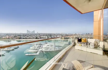 Apartment - 3 Bedrooms - 2 Bathrooms for rent in Diamond - Tiara Residences - Palm Jumeirah - Dubai
