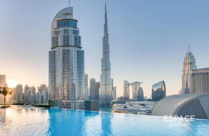 Apartment - 2 Bedrooms - 3 Bathrooms for rent in Boulevard Point - Downtown Dubai - Dubai