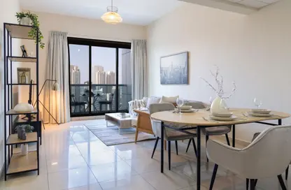 Living / Dining Room image for: Apartment - 1 Bedroom - 2 Bathrooms for rent in Armada Tower 3 - Lake Elucio - Jumeirah Lake Towers - Dubai, Image 1
