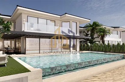 Pool image for: Villa - 5 Bedrooms - 7 Bathrooms for sale in Garden Homes Frond C - Garden Homes - Palm Jumeirah - Dubai, Image 1