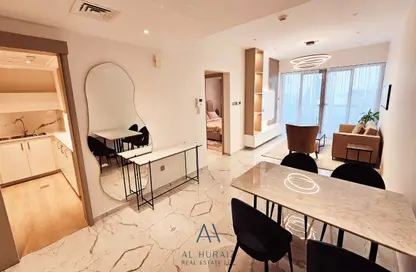 Living / Dining Room image for: Apartment - 1 Bedroom - 1 Bathroom for rent in 8 Boulevard Walk - Mohammad Bin Rashid Boulevard - Downtown Dubai - Dubai, Image 1