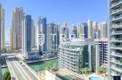 Apartment - 1 Bedroom - 2 Bathrooms for sale in Zumurud Tower - Dubai Marina - Dubai