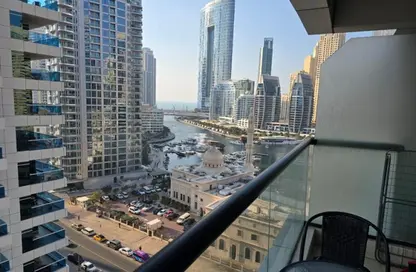 Apartment - Studio - 1 Bathroom for rent in Escan Tower - Dubai Marina - Dubai