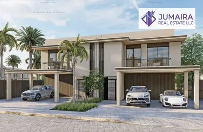 Outdoor House image for: Townhouse - 3 Bedrooms - 3 Bathrooms for sale in Park Homes - Falcon Island - Al Hamra Village - Ras Al Khaimah, Image 1
