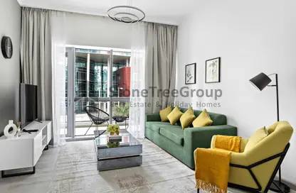 Living Room image for: Apartment - 1 Bedroom - 1 Bathroom for rent in Bay Central West - Bay Central - Dubai Marina - Dubai, Image 1
