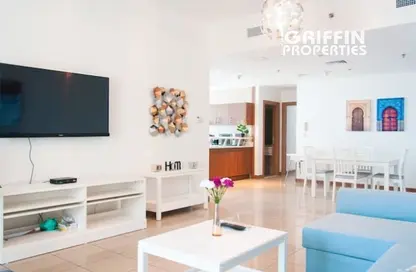 Apartment - 2 Bedrooms - 3 Bathrooms for rent in Sulafa Tower - Dubai Marina - Dubai